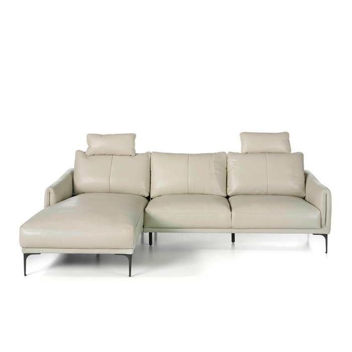 Кожаный диван со съемным подголовником - купить Угловые диваны по цене 781990.0