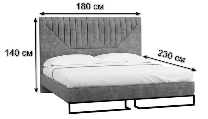 Кровать  Loft Alberta Браун 160х200 с подъемным механизмом - купить Кровати для спальни по цене 84500.0