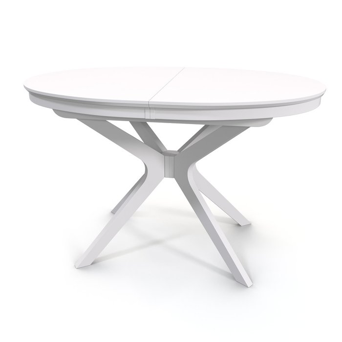 Раздвижной обеденный стол Сильвер белого цвета - купить Обеденные столы по цене 27025.0