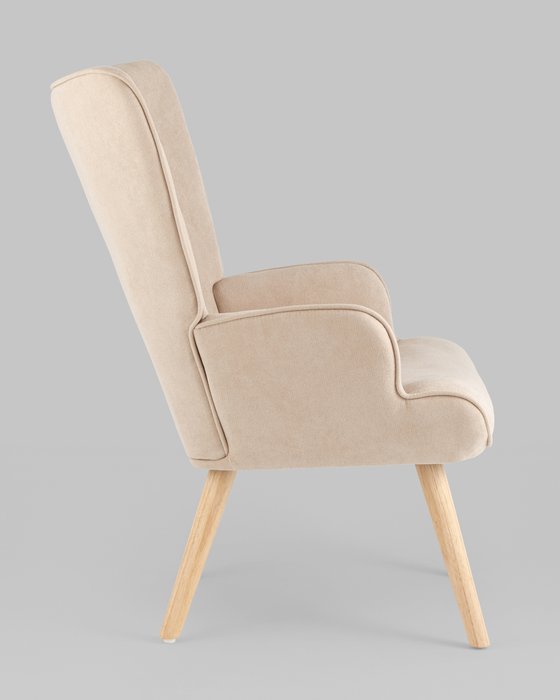 Кресло Хью бежевого цвета - лучшие Интерьерные кресла в INMYROOM