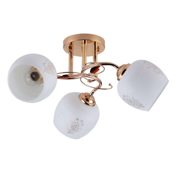 Потолочный светильник Escada 1121/3PL E27*40W Gold ANEMONE - купить Потолочные люстры по цене 3300.0