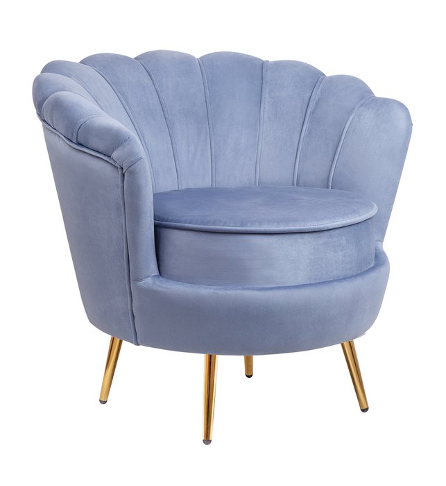 Кресло Pearl голубого цвета - купить Интерьерные кресла по цене 33040.0