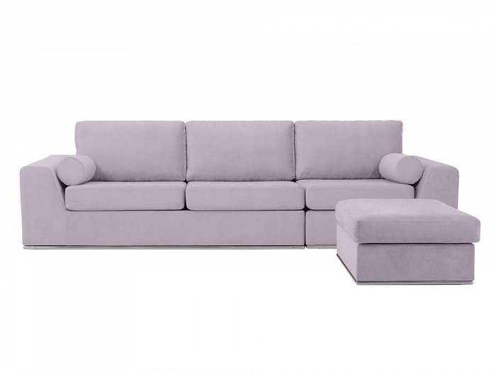 Угловой диван-кровать Igarka лилового цвета