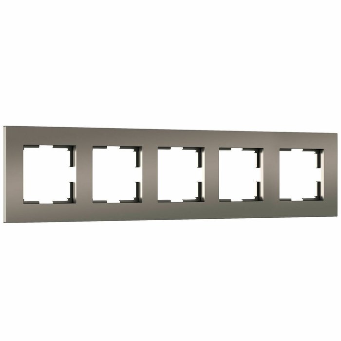 Рамка на 5 постов Slab (бронза софт) W0052963 Slab бронза софт Рамка на 5 постов Slab (бронза софт) W0052963 Slab бронза софт