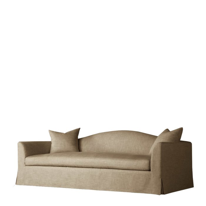  Диван из бежевого текстиля "Sandy Hill Sofa" - купить Прямые диваны по цене 228933.0