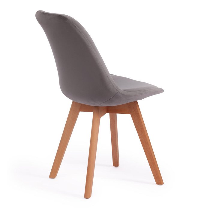 Комплект из четырех стульев Tulip серого цвета - лучшие Обеденные стулья в INMYROOM