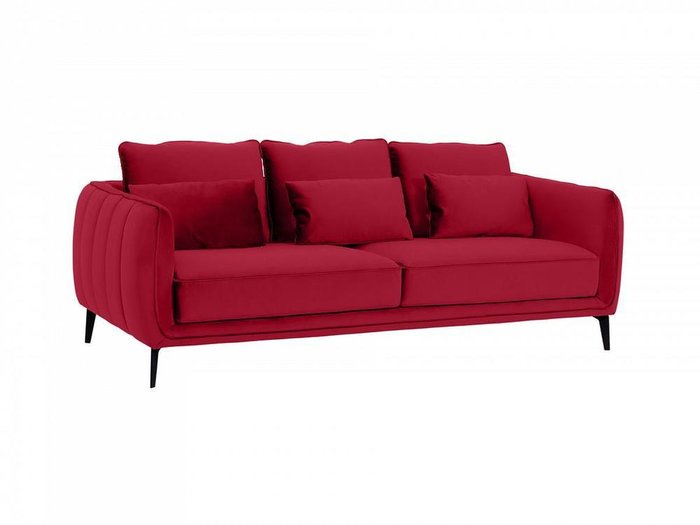 Диван Amsterdam красного цвета - купить Прямые диваны по цене 89910.0