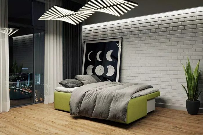 Диван-кровать Каир зеленого цвета - лучшие Прямые диваны в INMYROOM