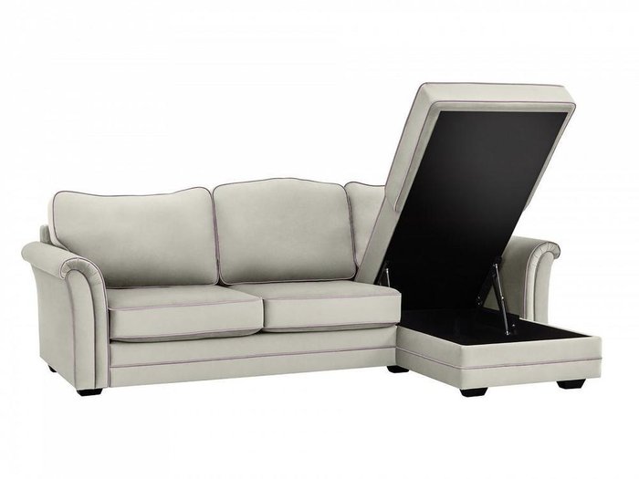 Угловой диван-кровать Sydney светло-серого цвета - лучшие Угловые диваны в INMYROOM