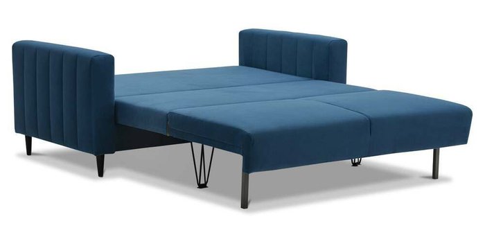 Диван-кровать Эмма мини синего цвета - лучшие Прямые диваны в INMYROOM