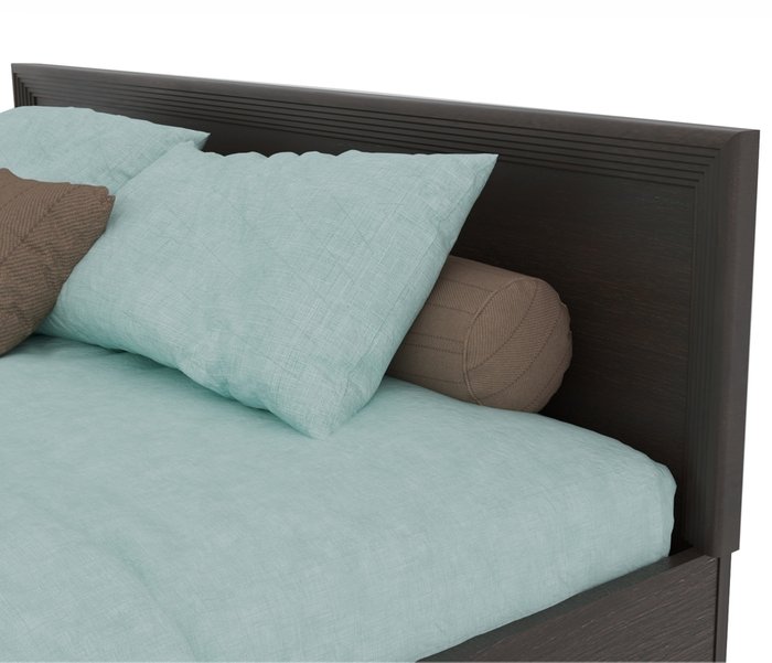 Кровать Адель 160х200 темно-коричневого цвета - купить Кровати для спальни по цене 10450.0