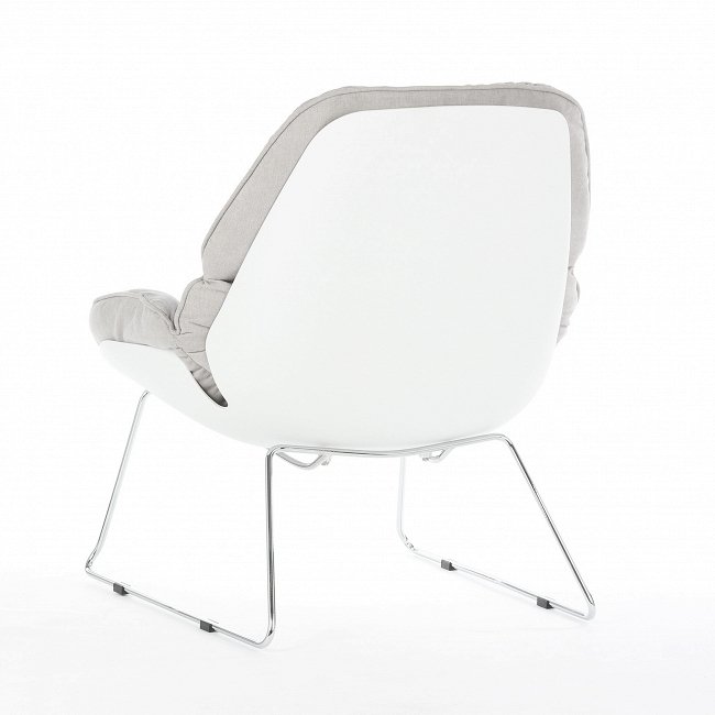 Кресло Bay светло-серого цвета - купить Интерьерные кресла по цене 24617.0