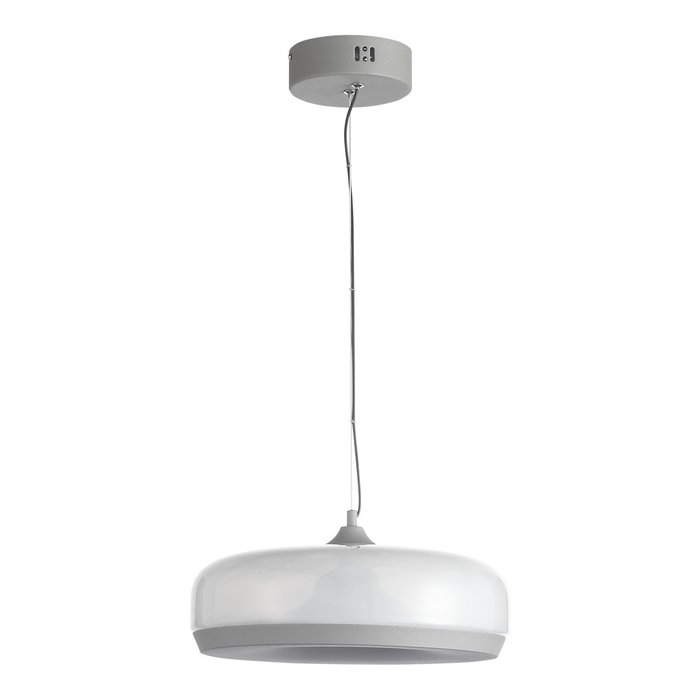 Светильник подвесной ST-Luce Серый/Молочный LED 1*42W 3000K RIPPLE - купить Подвесные светильники по цене 25200.0