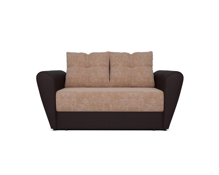 Прямой диван-кровать Квартет ежево-коричневого цвета - купить Прямые диваны по цене 24490.0