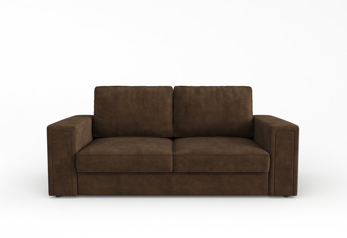 Диван-кровать Вивьен коричневого цвета - купить Прямые диваны по цене 97889.0