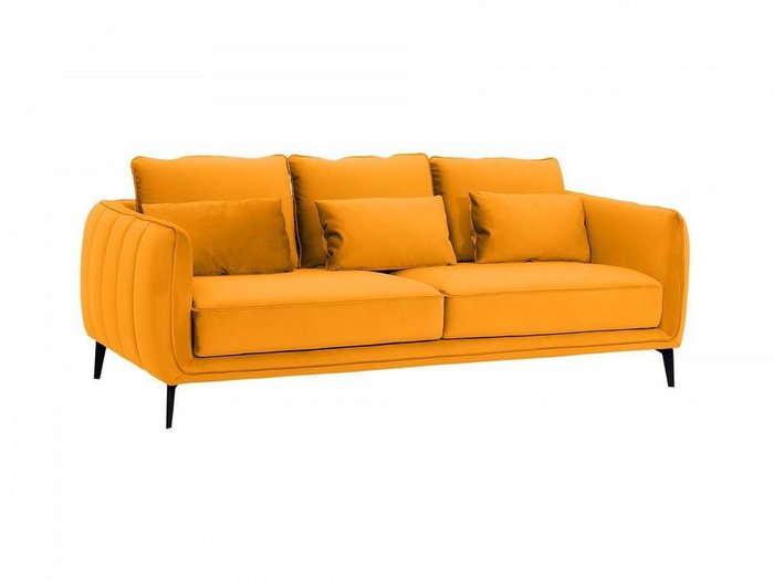 Диван Amsterdam горчичного цвета - купить Прямые диваны по цене 89910.0