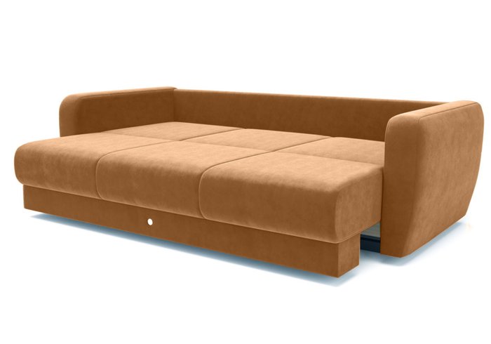 Набор из дивана-кровати с двумя креслами коричневого цвета - лучшие Прямые диваны в INMYROOM
