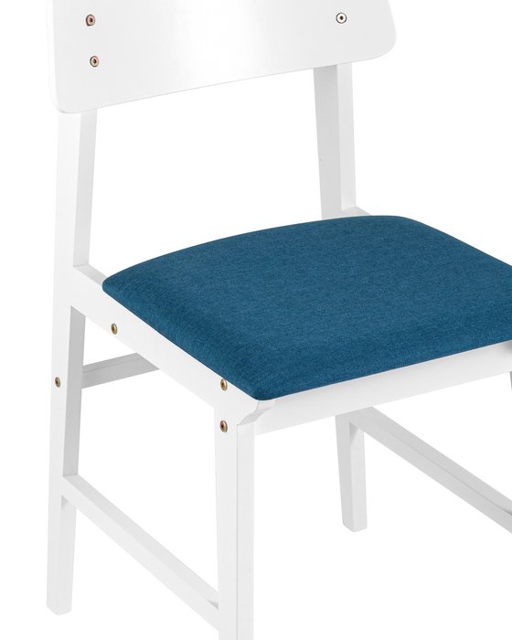 Стул Oden White синего цвета - лучшие Обеденные стулья в INMYROOM