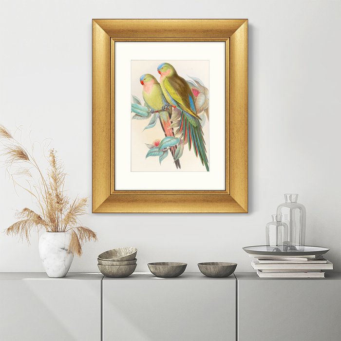 Репродукция картины Love parrots 1850 г. - лучшие Картины в INMYROOM
