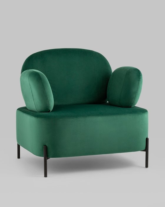 Кресло Кэнди с подлокотниками зеленого цвета - купить Интерьерные кресла по цене 29990.0