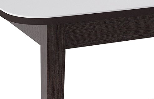 Раздвижной обеденный стол 1200М бело-коричневого цвета - купить Обеденные столы по цене 32220