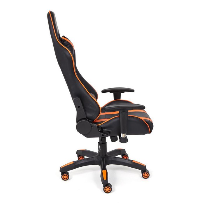 Кресло офисное iCar черно-оранжевого цвета - лучшие Офисные кресла в INMYROOM