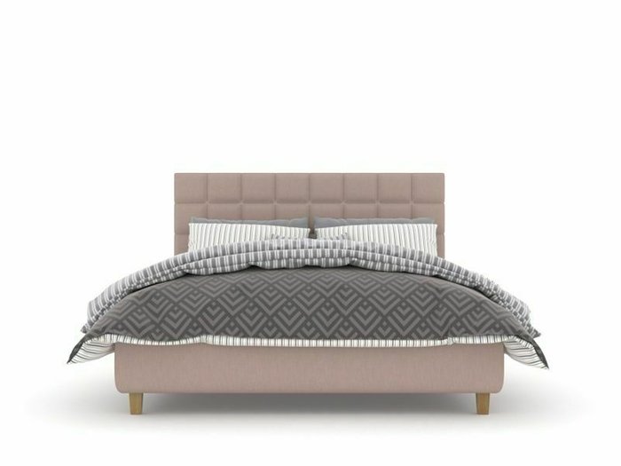 Кровать Гетеборг Box High 160х200 розового цвета с подъемным механизмом - лучшие Кровати для спальни в INMYROOM