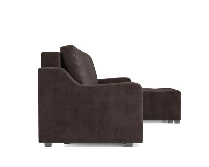 Угловой диван-кровать Берн коричневого цвета - лучшие Угловые диваны в INMYROOM