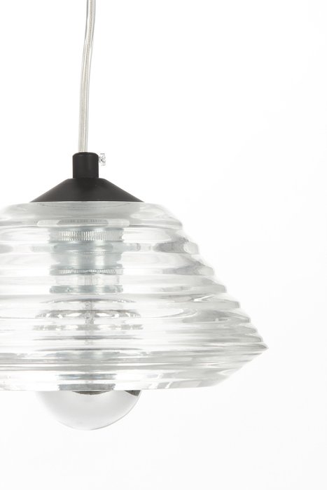 Подвесной светильник Pressed Glass Bowl прозрачный - купить Подвесные светильники по цене 12200.0