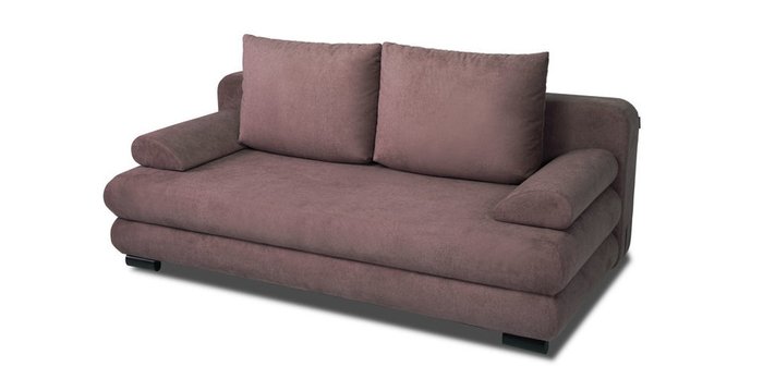 Прямой диван-кровать Фабио коричневого цвета - купить Прямые диваны по цене 54642.0
