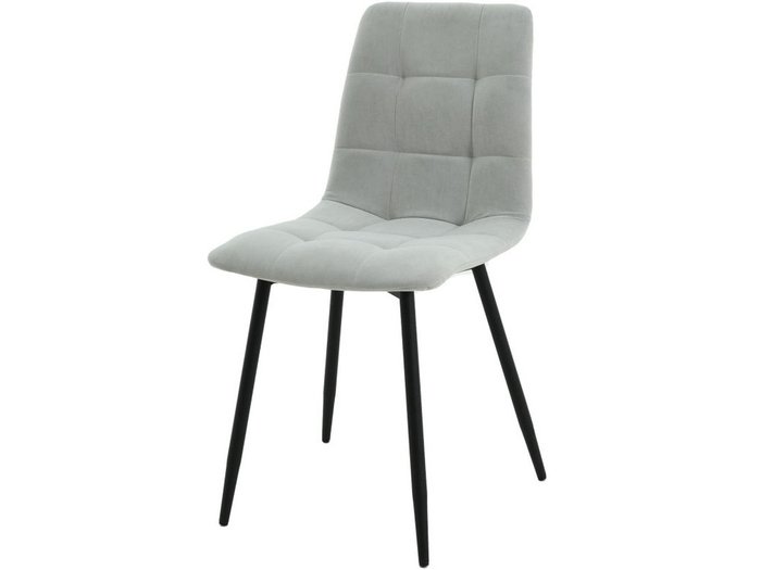 Стул Чили серого цвета с черными ножками - купить Обеденные стулья по цене 5450.0