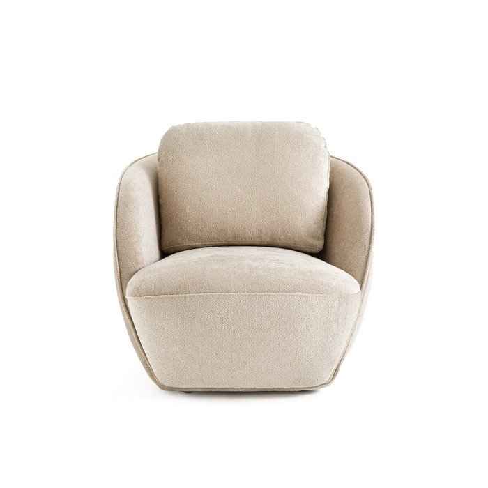 Кресло в форме шара из велюровой ткани Alpine бежевого цвета - купить Интерьерные кресла по цене 87548.0