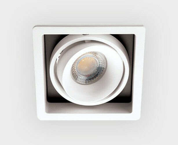 Встраиваемый светильник DE-311 white (металл, цвет белый) - купить Встраиваемые споты по цене 2880.0