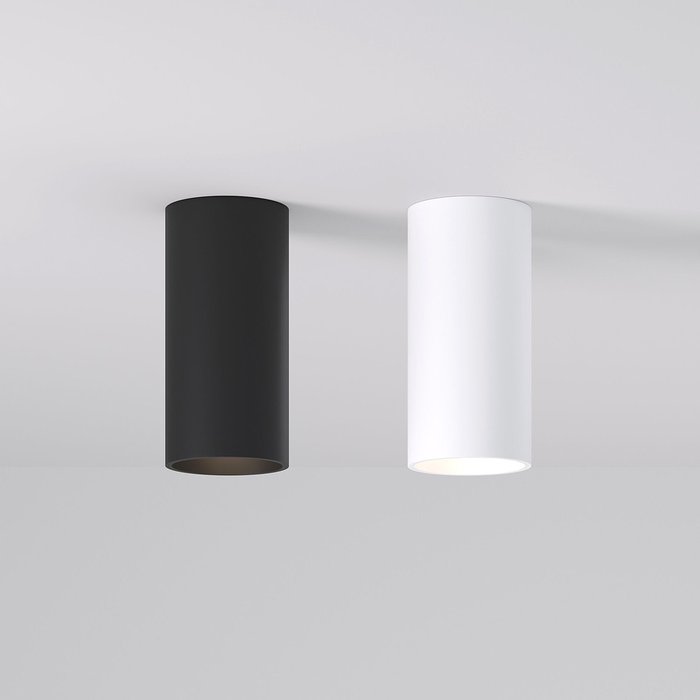 Накладной светодиодный светильник Diffe черного цвета - лучшие Накладные споты в INMYROOM