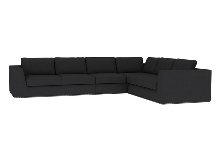 Угловой диван-кровать Igarka темно-серого цвета