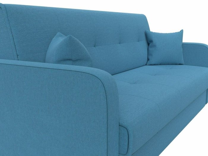 Диван-кровать Надежда голубого цвета - лучшие Прямые диваны в INMYROOM