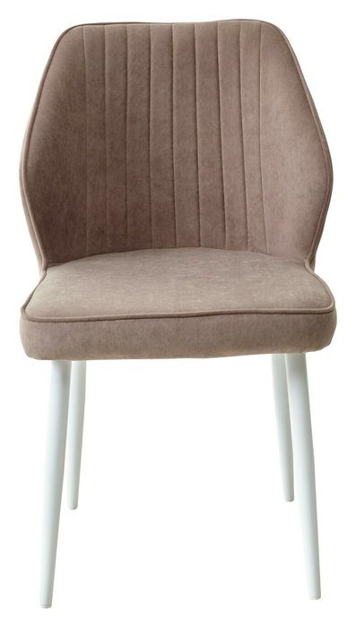 Стул Vena цвета капучино с белыми ножками - купить Обеденные стулья по цене 6750.0