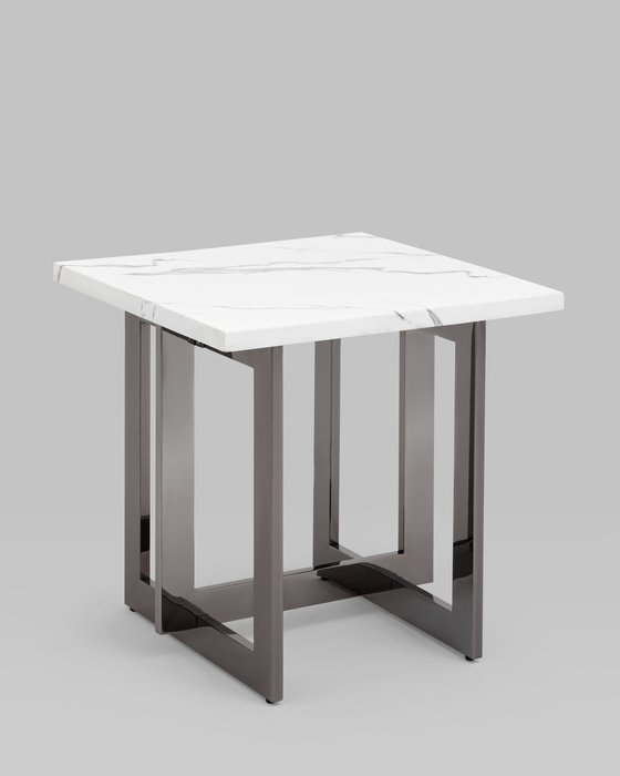 Кофейный столик Нэйтан бело-серого цвета - купить Журнальные столики по цене 30490.0