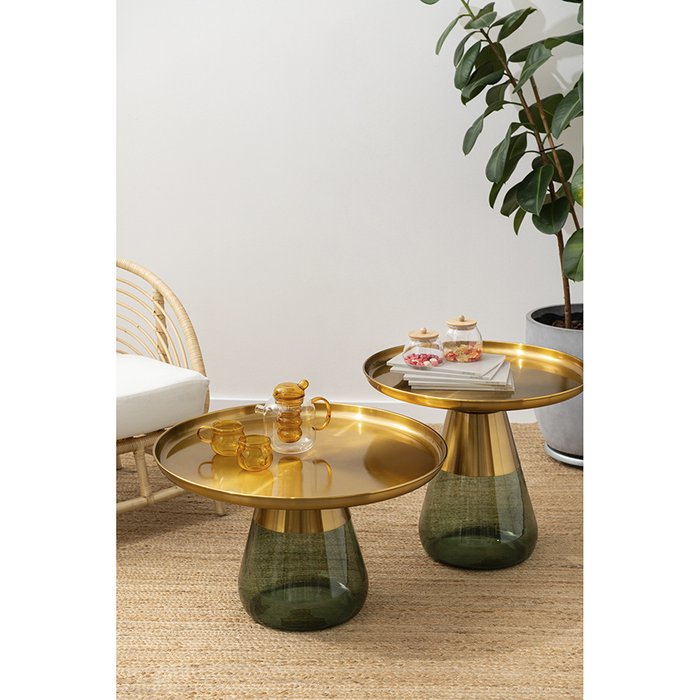 Столик кофейный Dahl зеленого цвета - лучшие Кофейные столики в INMYROOM