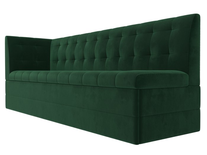 Угловой диван-кровать Бриз зеленого цвета с углом слева - лучшие Угловые диваны в INMYROOM