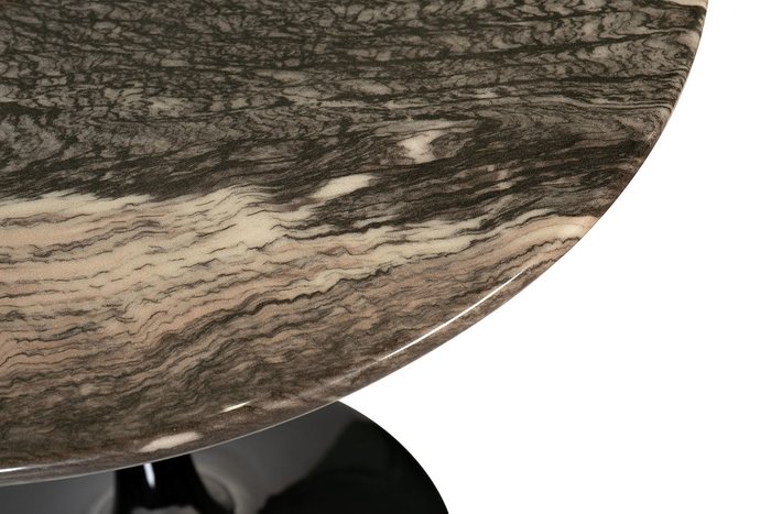 Стол кофейный овальный Cippolo M черно-коричневого цвета - купить Кофейные столики по цене 40800.0