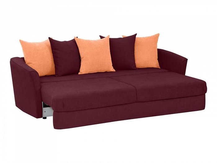 Диван-кровать California бордового цвета - лучшие Прямые диваны в INMYROOM
