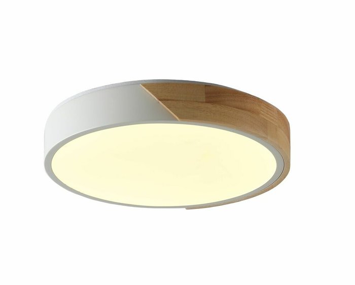 Круглый потолочный светильник Alberro М бело-бежевого цвета - купить Потолочные светильники по цене 11550.0