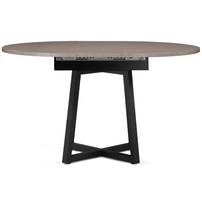 Раскладной обеденный стол Регна черно-бежевого цвета - лучшие Обеденные столы в INMYROOM
