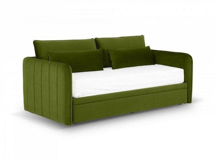 Диван Vicari темно-зеленого цвета - купить Прямые диваны по цене 85230.0