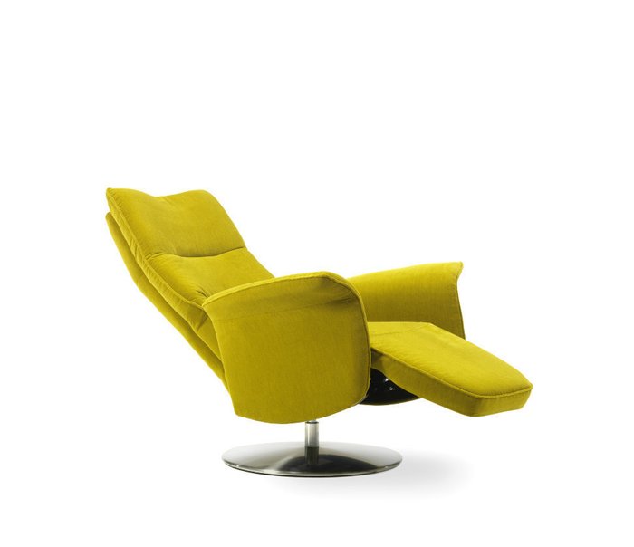 Кресло с механическим реклайнером Aloe желтого цвета - купить Интерьерные кресла по цене 320822.0