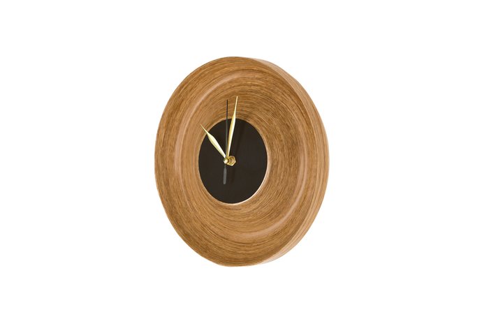 Настенные часы кварцевые Clo из натурального дерева и пластика  - лучшие Часы в INMYROOM