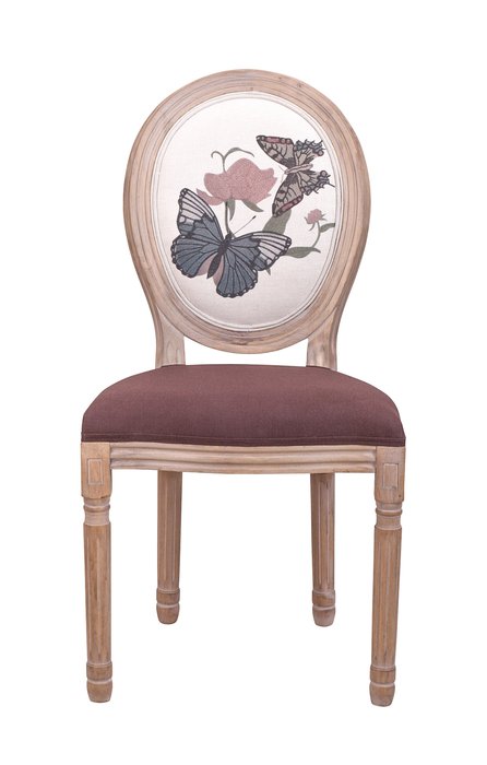 Интерьерный стул Volker butterfly v.2 коричневого цвета