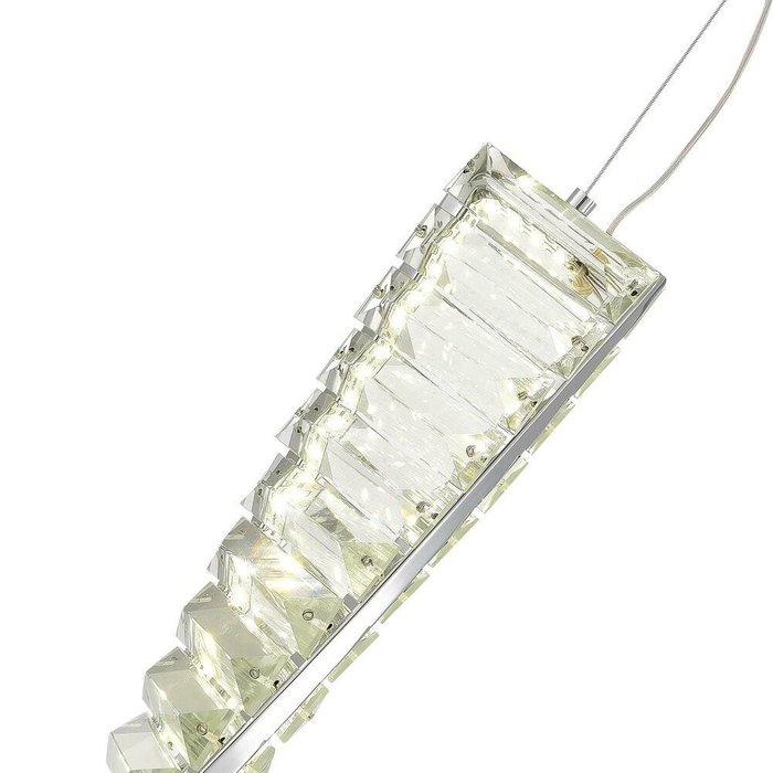 Светильник подвесной ST-Luce Хром/Прозрачный LED 1*11W 3000K ELICA - лучшие Подвесные светильники в INMYROOM