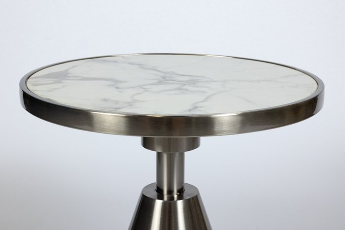 Кофейный столик Shine бело-серебряного цвета  - лучшие Кофейные столики в INMYROOM